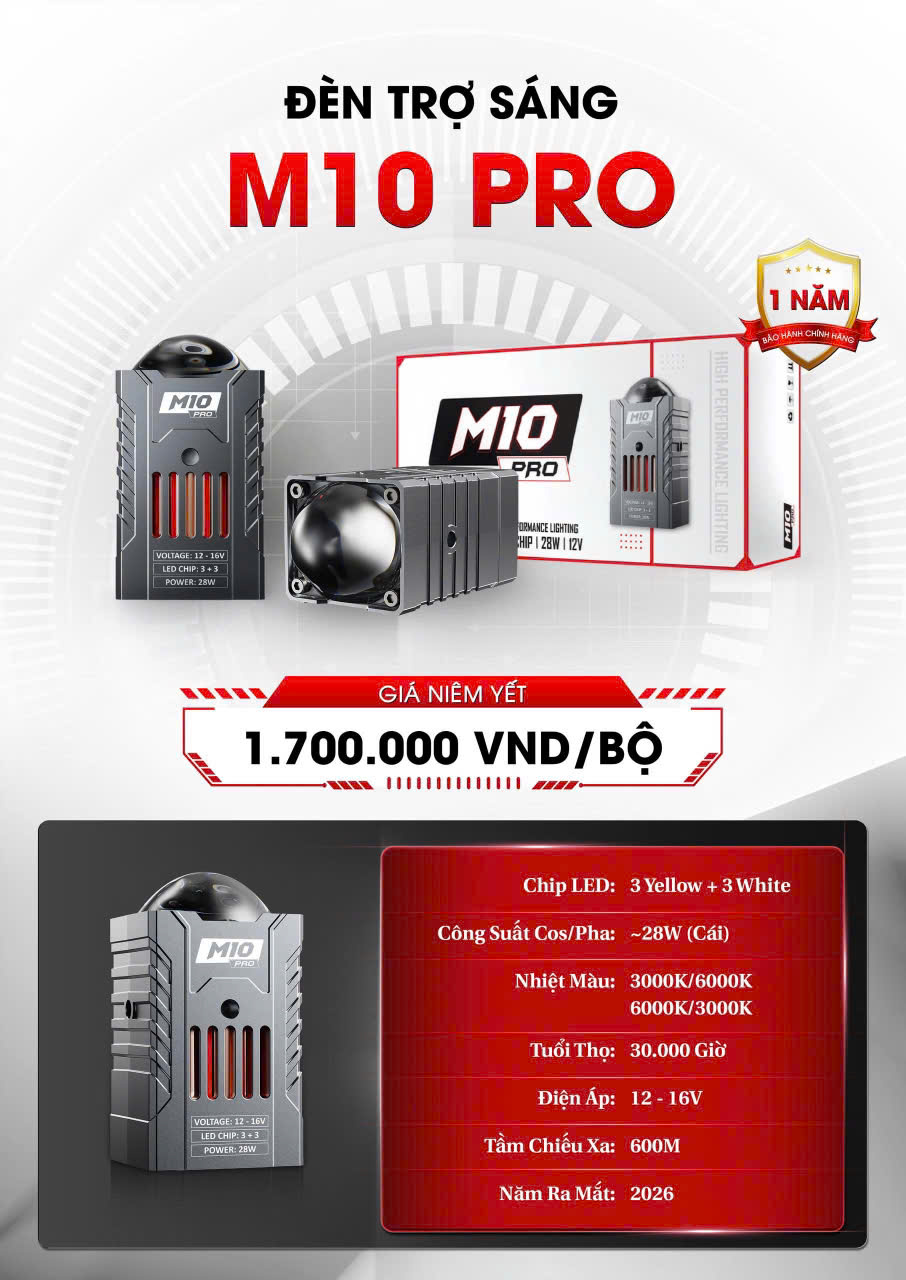 Đèn Trợ Sáng Bi Cầu Mini Titan M10 Pro ( 1 cặp) 