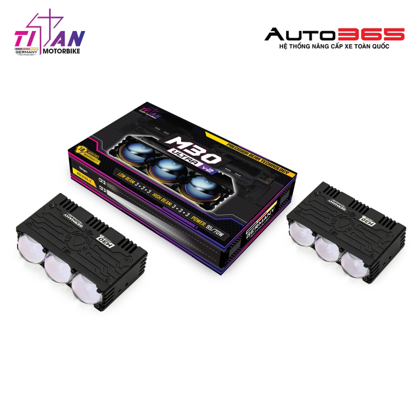 Đèn Trợ Sáng Titan M30 Ultra V2 - Giá 1 Đèn
