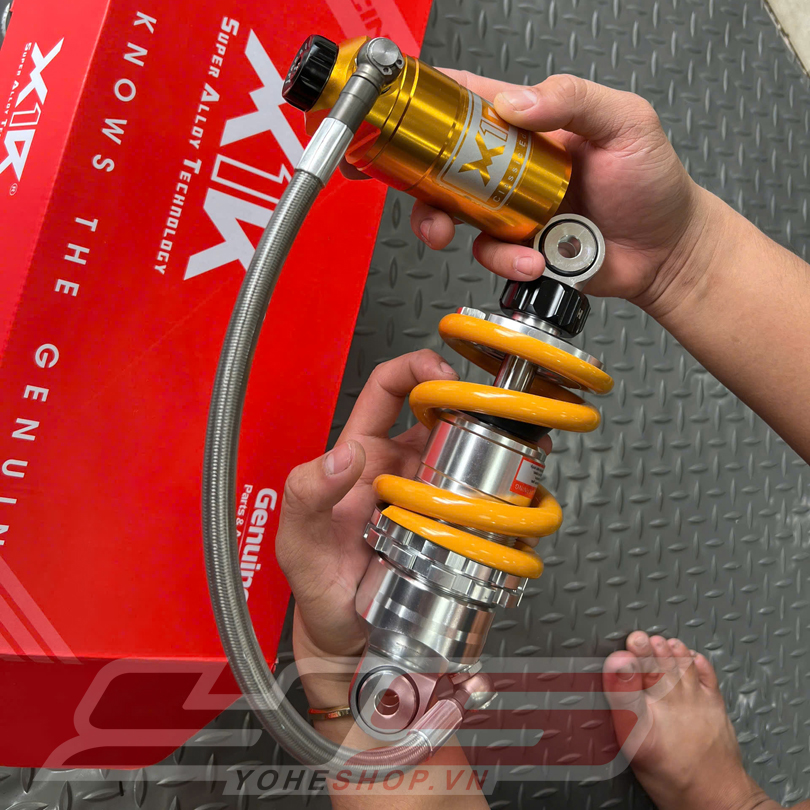 Phuộc X1R Bình Dầu Có Tăng Chỉnh Cho Exciter 150/155