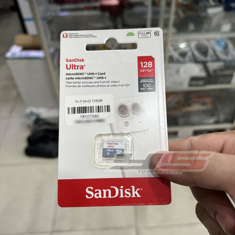 Thẻ Nhớ Sandisk 128GB Dùng Cho Camera Chigee